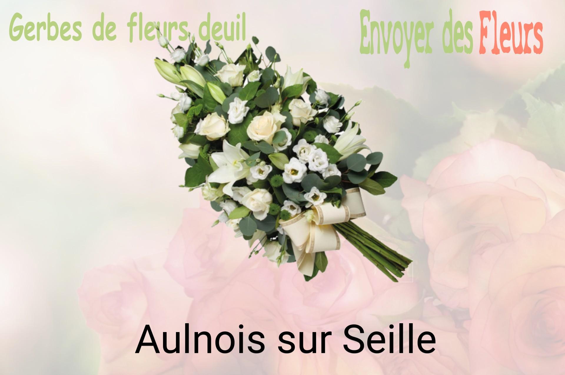 Gerbe de fleurs de deuil livrée à Aulnois-sur-Seille